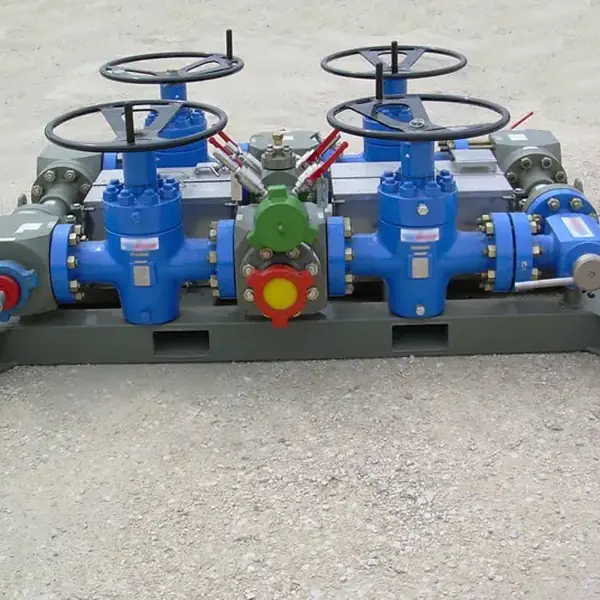 Choke manifold with gate valves