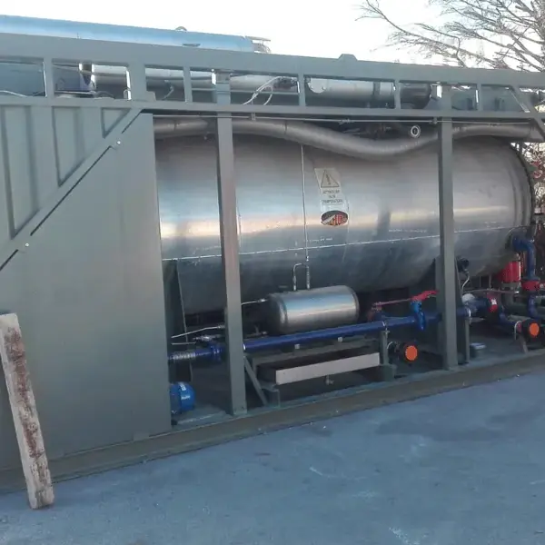 Skid-mounted indirect heater
